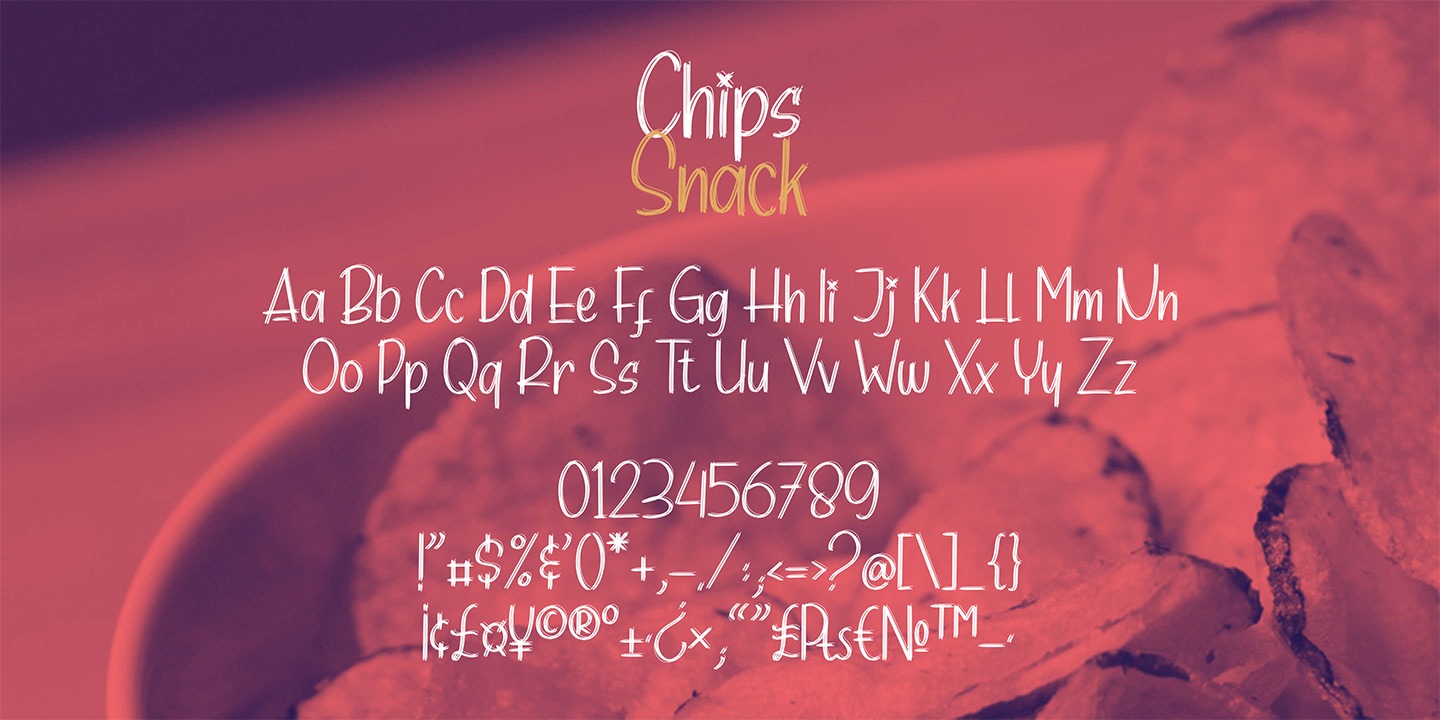 Example font Chips Snack #4